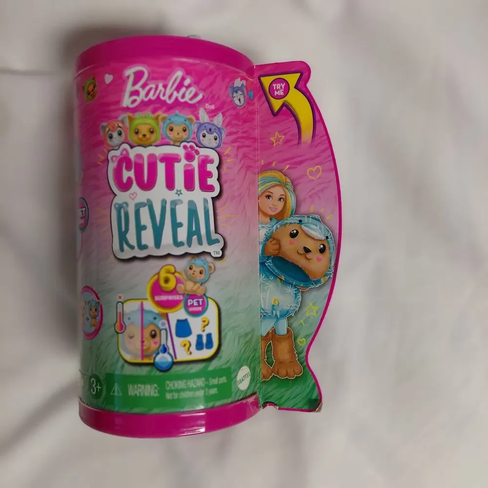 Barbie Cutie Reveal Chelsea Doll Teddy Bear as Dolphin NIB